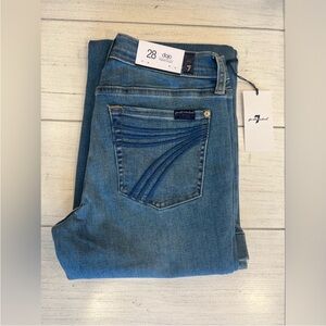7 For All Mankind Dojo Original Jeans Women’s Flare Leg Trousers NWT Size 28